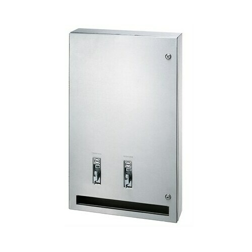 Bradley 407-450000 Recessed Napkin/Tampon Vendor, .25